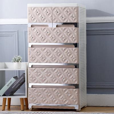 50/60cm宽加厚抽屉式收纳柜子塑料胶储物柜欧式衣柜整理柜五斗柜