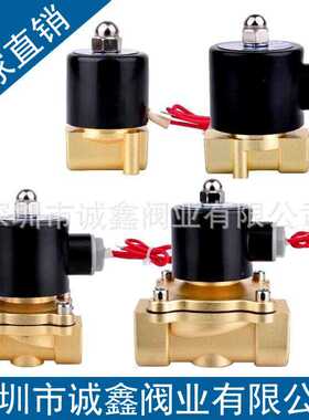 SYPC常闭电磁阀水阀AC220V气阀DC24V电子4分控制开关DC12V6分1寸