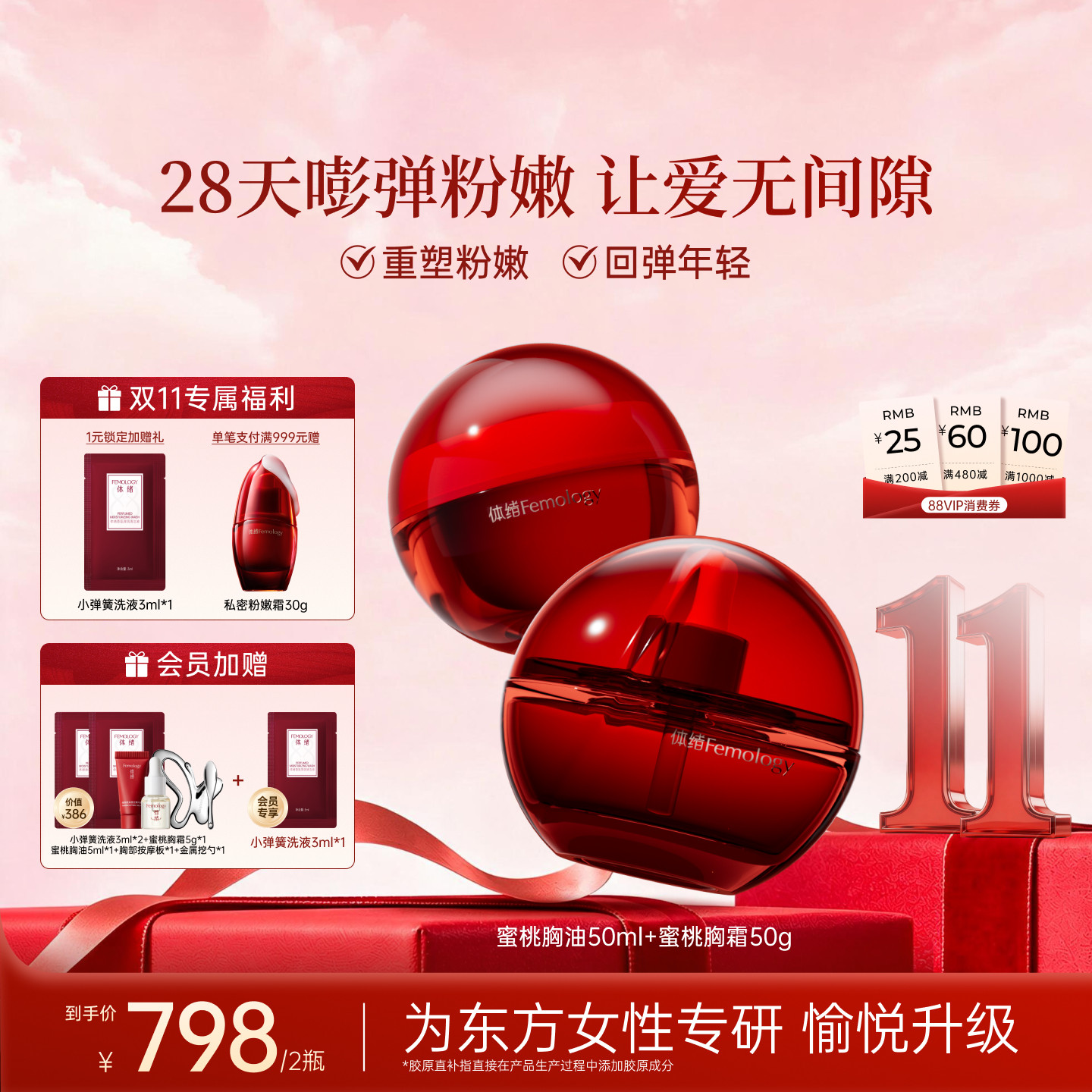 【以油入霜】胸部精华油+精华霜