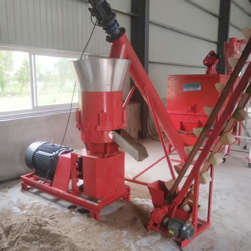 饲料颗粒机家用小型高温熟化杀菌饲料颗粒机小麦玉米粉碎机厂家