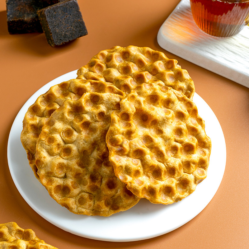 【新品】米多奇石头烤饼660g薄脆饼干办公室休闲食品小吃零食