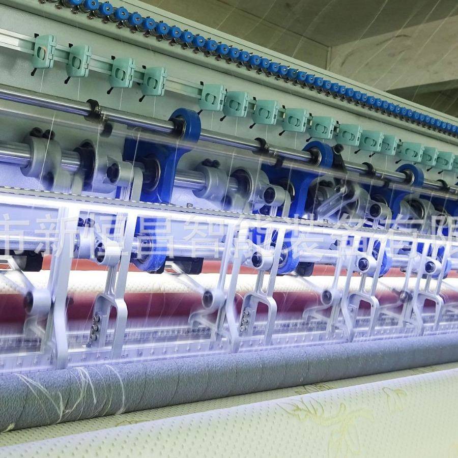 全自动高速绗缝机一机二用家纺家具用围边面料床垫面料