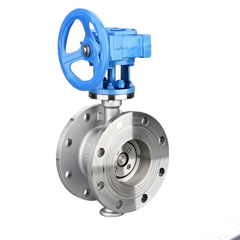 D343W-16P三偏心法兰硬密封蝶阀不锈钢涡轮传动单向压工厂直供