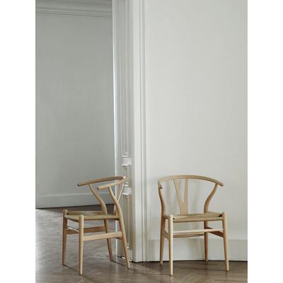 丹麦 Carl Hansen CH24 餐椅 Y椅藤编椅实木靠背椅大师设计艺术