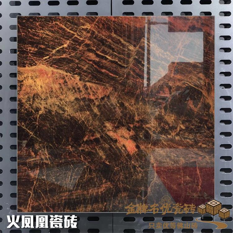 广东800火凤凰亮面大理石瓷砖 室内防滑耐磨地砖600x1200深色砖