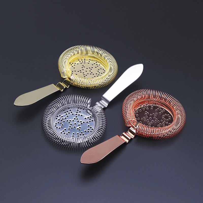 酒吧传奇 304不锈钢鸡尾酒滤冰器 过滤器 隔冰器调酒器 Strainer