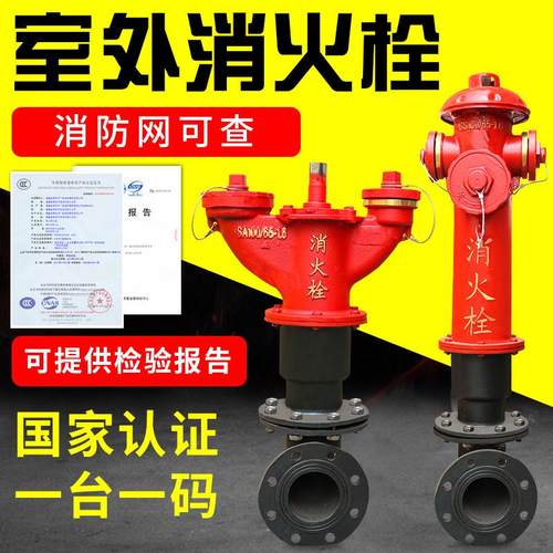 室外消防栓SS100/65-1.6消防器材室外地上消火栓地下栓水泵接合器
