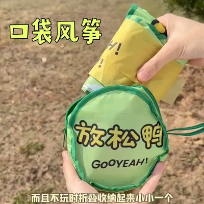 简单易飞2025年新款易收纳口袋风筝微风好飞男孩出游女孩儿童专用