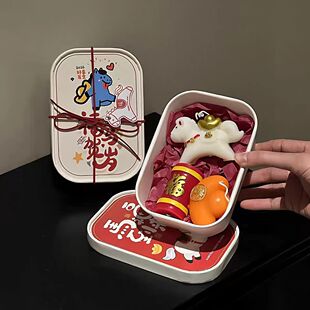 新年香薰蜡烛礼盒高颜值招财马年灯笼创意香氛ins风送女友生日礼