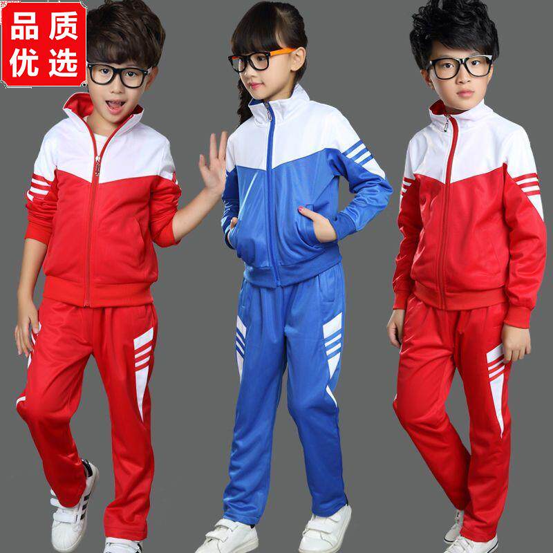 幼儿园园服秋装红色男女