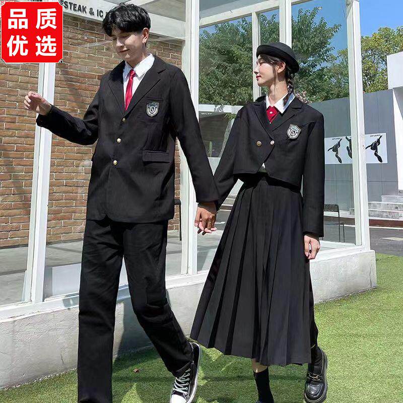 高中初中生班服春夏季套