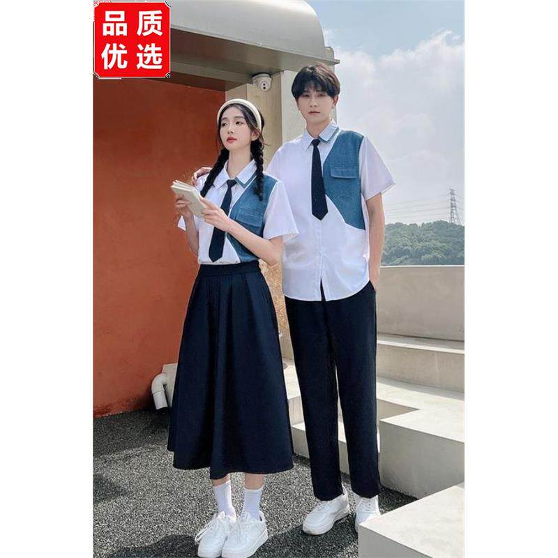夏季毕业班服套装学院风