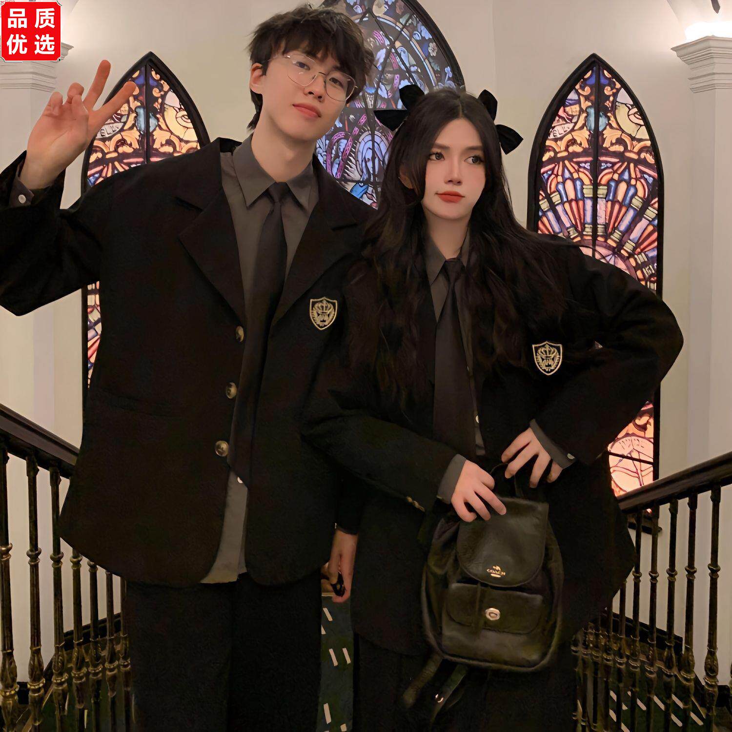 韩版班服套装初高中学生英伦学院风秋季运动会校服合唱演出毕业服