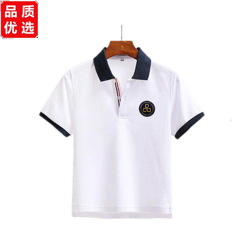 白色POLO衫男女翻领T恤衫