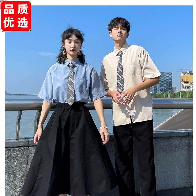 毕业班服套装春秋季韩版insjk衬衣初高中学生学院风运动会校服裙