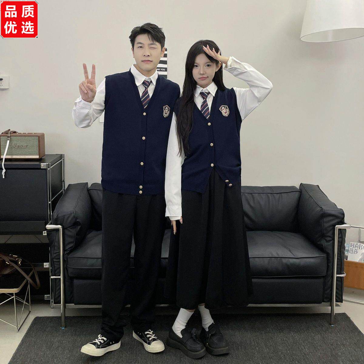学院风高中生毕业校服jk制服中学生秋季运动会班服合唱朗诵演出服