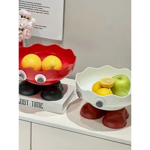 家用高脚水果盘高颜值可沥水果盆客厅茶几高颜值糖果零食坚果盘子