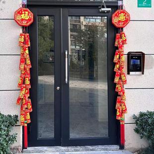 春节庆典用品装饰年货超大号爆竹串公司超长仿真鞭炮挂件新年挂饰