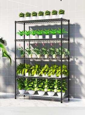 新型5层多肉花架阳台绿色植物盆栽植物储藏架落地分层铁架简易盆