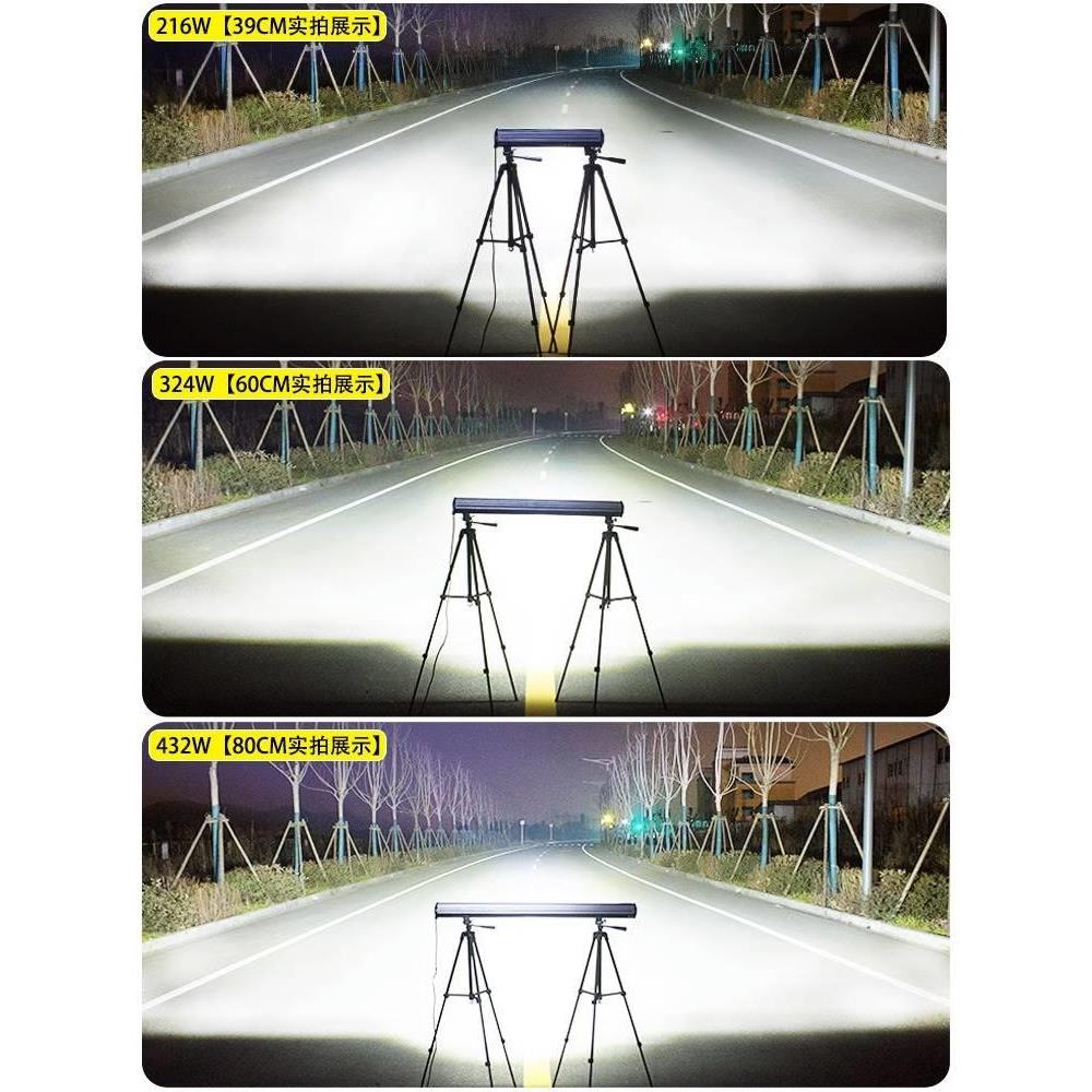 车灯超顶亮led大光灯强1v24伏长条射灯货车汽车中网挖机2铲车杠灯