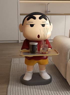 网红蜡笔小新大型客厅沙发电视柜旁边落地装饰品搬家乔迁礼物摆件