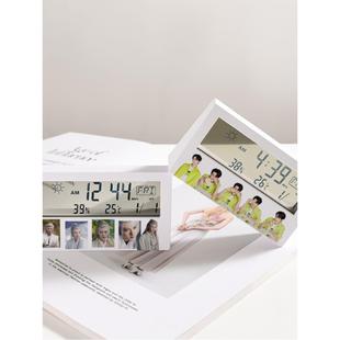 檀健次周边新款桌面学生小闹钟数字多功能个性简约可爱数字小时钟