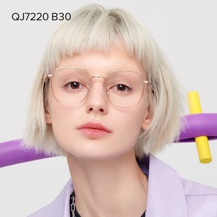 QINA亓那防蓝光防辐射眼镜素颜近视眼镜框男女款 可配度数QJ7220