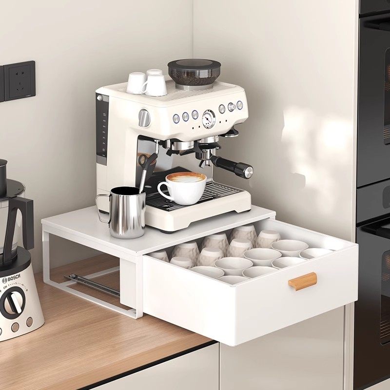 杯架防尘桌面水杯收纳柜咖啡台面置物架咖啡机胶囊收纳架水吧架子