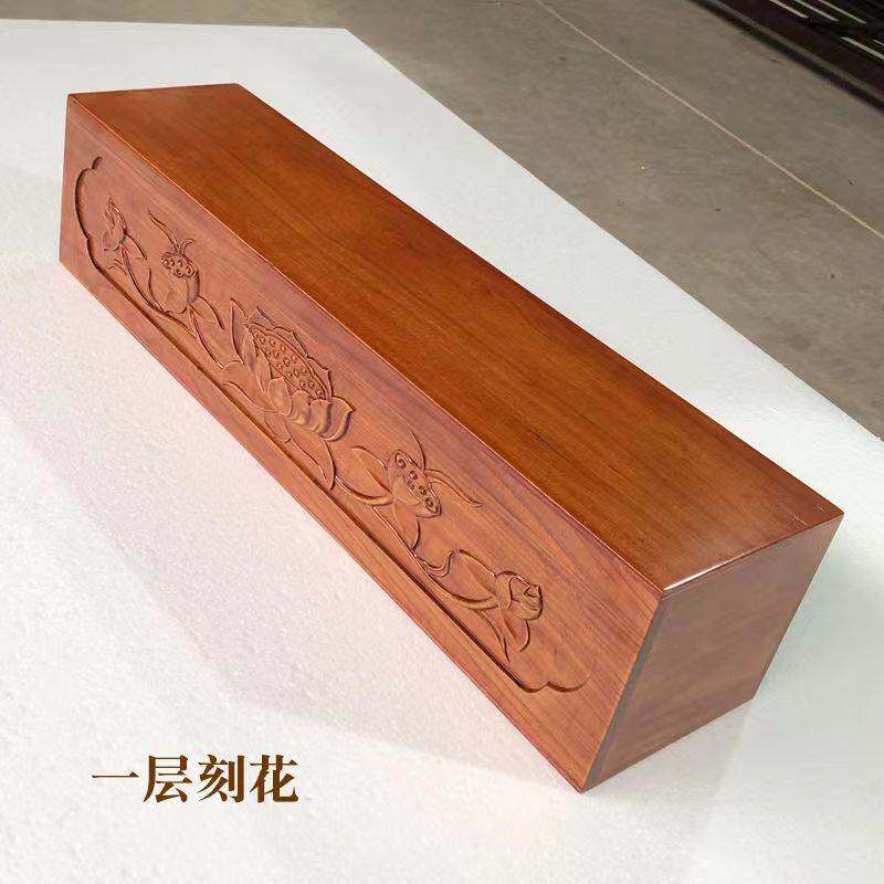家用定制供桌台阶实木雕刻莲花八卦刻字等多层阶梯底座加高垫托架