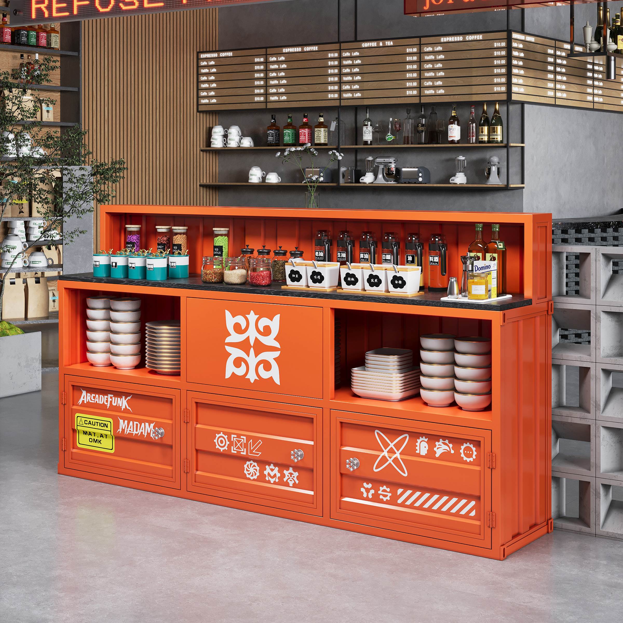调料台商用烧烤火锅酒店自助餐展示台餐饮店酒店自助麻辣烫酱料台