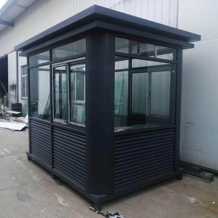 钢结构岗亭合肥吸烟值班钢结构岗亭城市值班室门卫保安亭制作厂家