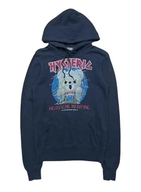 Hysteric Glamour 歇斯底里 小熊卫衣 视觉系 复古 宽松休闲卫衣