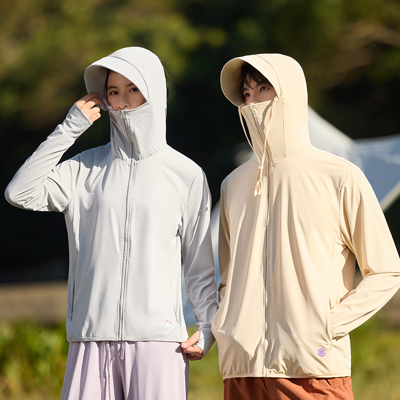 冰丝户外防晒衣定制印logo