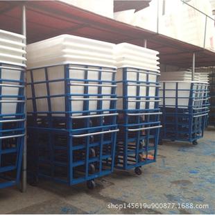 用纺织厂滚牛筋桶落布车 24.9.24塑染织用塑胶桶推布厂 汕头服装