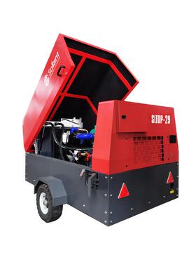 索兰柴移动式螺杆空压机厂r家 120cfSLTDP-29m油 8Ba便特携式螺杆