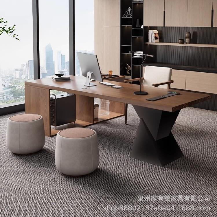 室HAW木大板茶桌椅组合家用厅办实公高级感泡茶台客现代简约