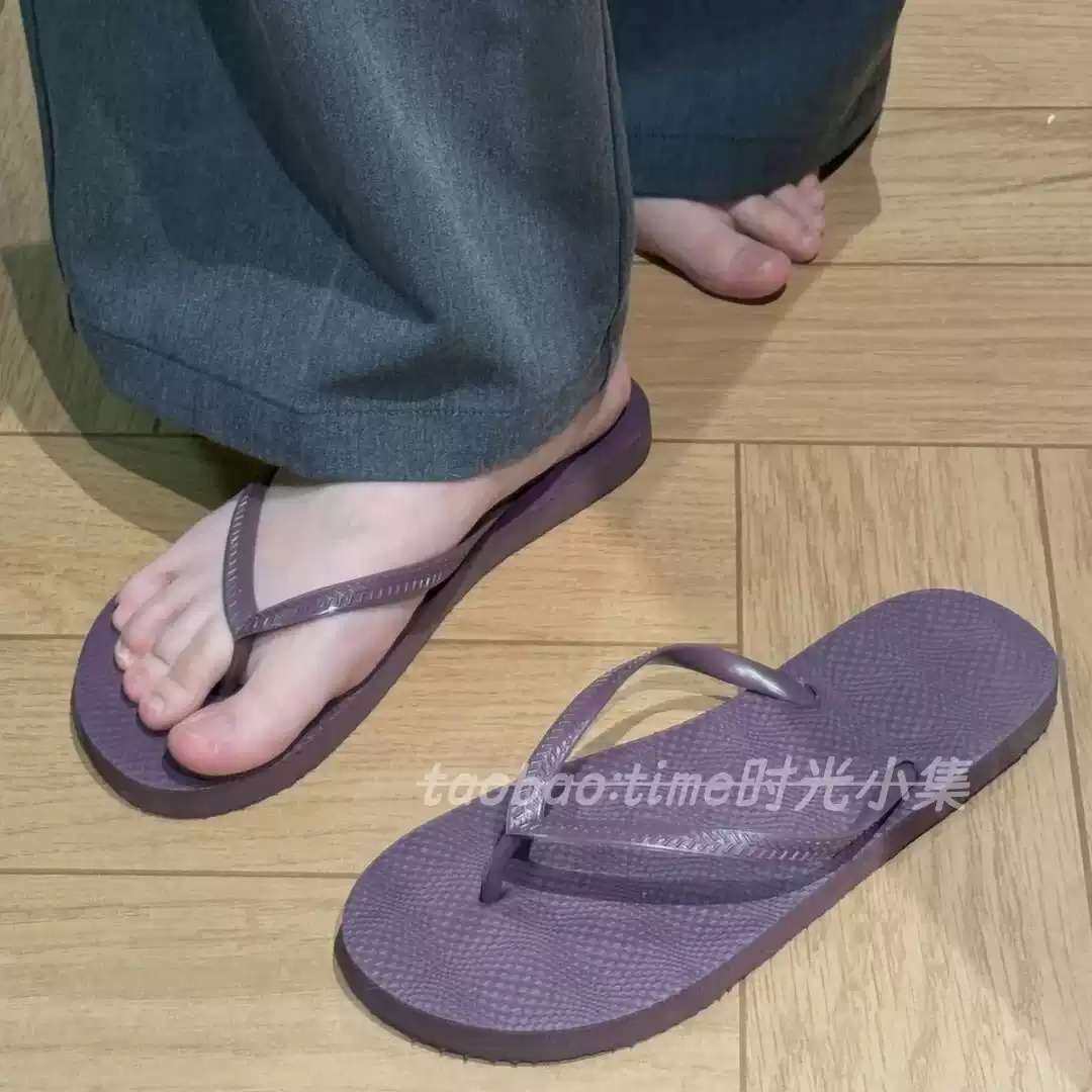 显白神鞋新款巨软底人字拖女百搭