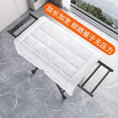 折叠晾衣架落地式阳台家用铝合金晾晒架室内加粗加厚挂衣架晒被子