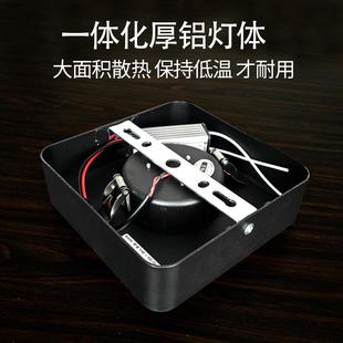 筒灯双头斗胆灯单头方形免开孔照明灯led吸顶灯无主灯 长方形明装