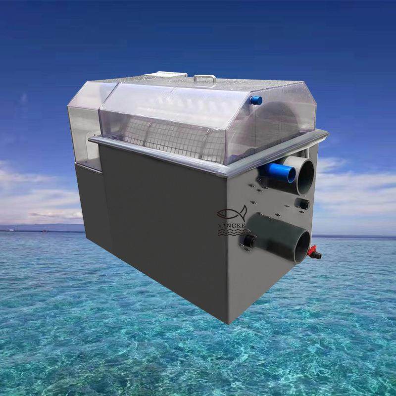 微滤机厂家直供自动反冲循环水水产养殖设备滚筒过滤箱式PVC材质