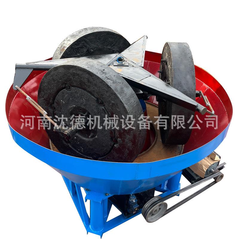 供应淘金碾金机调速出口双轮三轮碾金机选金银矿小型三辊研磨机