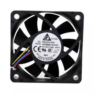 原装台达AFB0612VHC 12V 0.36A 6CM厘米CPU散热风扇PWM温控大风量
