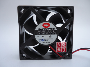 原装 千红 SUPERRED CHD6012BB 12V 0.12A 6CM 6020 2线 散热风扇