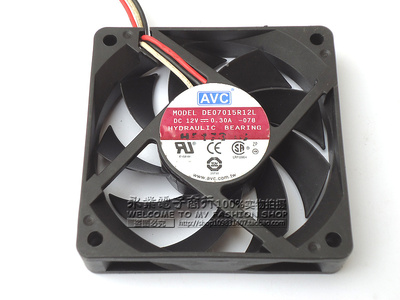 AVC DE07015R12L 7015 12V 0.3A 7CM/厘米 静音 CPI机箱 散热风扇