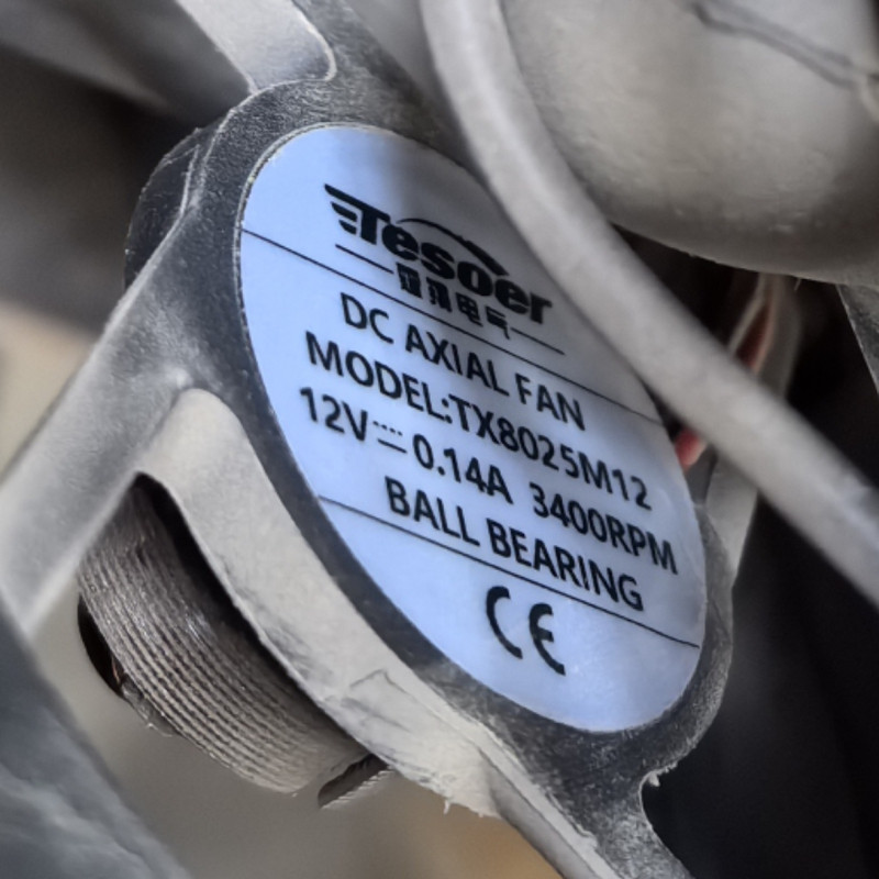 全新霆翔电气 TX8025M12S 12V 0.14A电动叉车散热风扇8厘米排气扇