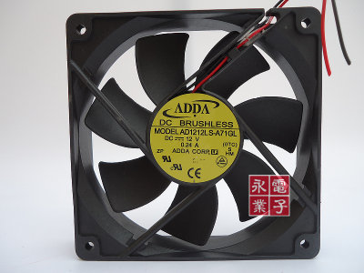 ADDA AD1212LS-A71GL 12V 0.24A 12025 12cm 电源 机箱 散热风扇