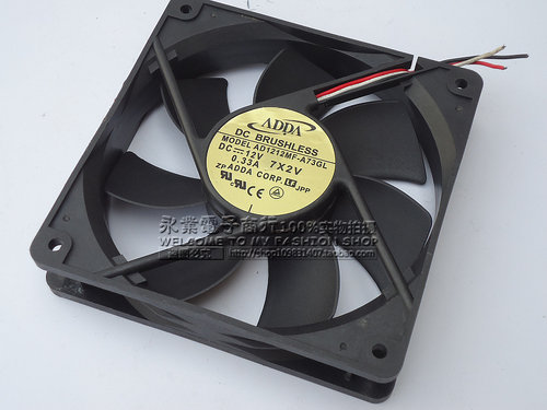 原装ADDA AD1212MF-A73GL 12025 12V 0.33A 3线