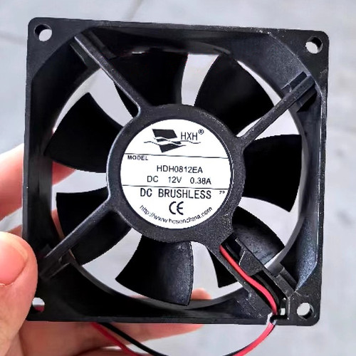 全新HXH HDH0812EA 12V 0.38A 8cm 8025大风量烘干衣机散热风扇