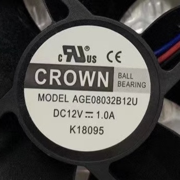 AGE08032B12U原装CROWN 12V 1.0A 8CM厘米变频器双滚珠服务器风扇