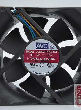 AVC 8025 8cm/厘米4针/线 pwm温控调速液压轴承 CPU散热 机箱风扇